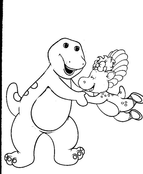 Desenho De Barney E Baby Bop Brincando Juntos Para Colorir Tudodesenhos
