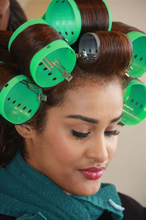 Roller Set Blow Out Seattle Big Hair Rollers Roller Set