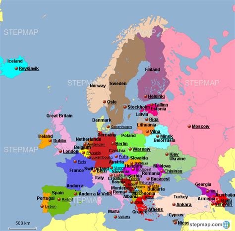 Micole Mapa Político De Europa Con Capitales