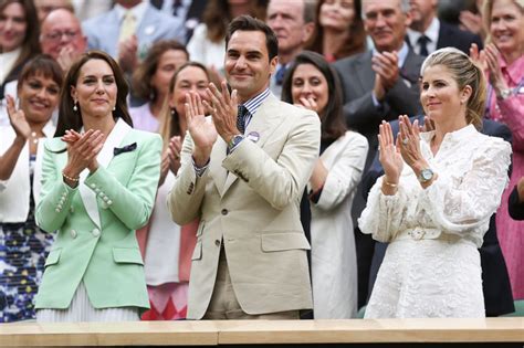 Princess Kate Attends Wimbledon With Roger Federer See The Photos