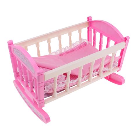 Baby Doll Bed Reborn Cradle Realistic Baby Doll Crib Doll Furniture