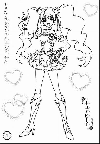 Coloring Pages Anime Moon Sailor Pretty Precure