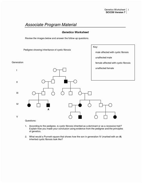 They are also used when trying to determine the predisposition of a pedigree is a visual chart that depicts a human pedigrees. Genetics Pedigree Worksheet Answers Awesome 14 Best Of Pedigree Worksheet with Answer Key in ...