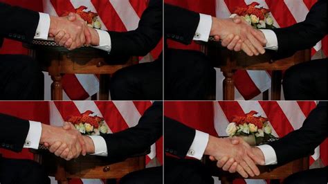 Macron Awkward Trump Handshake A Moment Of Truth Bbc News