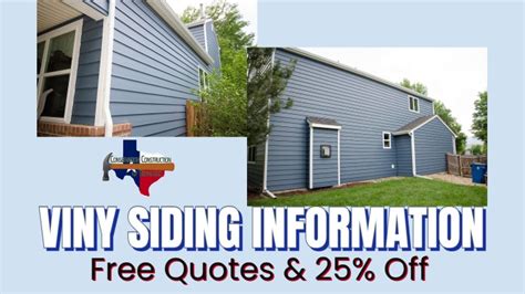 Vinyl Siding Information Conservation Construction Of Dallas