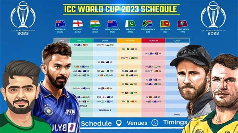 icc world cup 2023 schedule world cup 2023 schedule icc world cup 2023 youtube