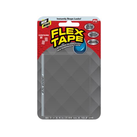 Flex Tape Rubberized Waterproof Tape 2 Pack Clear 3 X 4 In Kroger