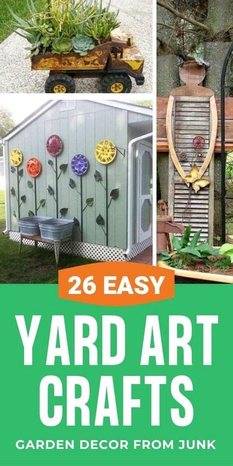 26 Diy Yard Art Ideas Home Decor Garden Crafts Yard Art Crafts Diy