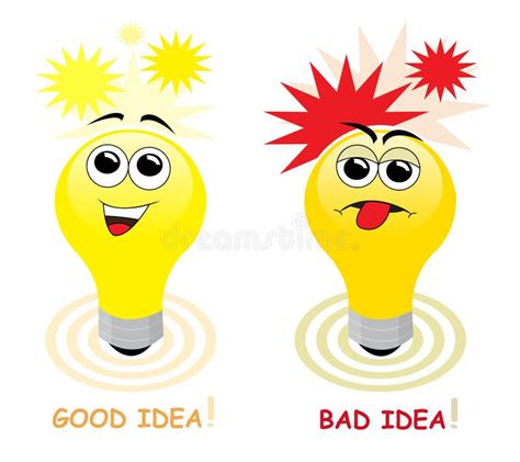 Good And Bad Idea Stock Image Image 19286501