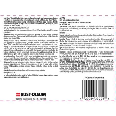 Rust Oleum 887ml Light Tint Base Chalked Ultra Matt Paint Bunnings