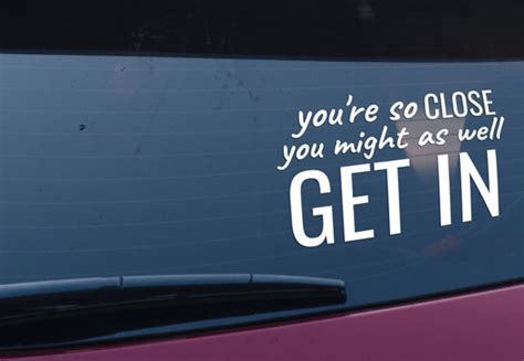 15 Funny Rear Window Decals To Lighten Up Traffic Blog Square Signs