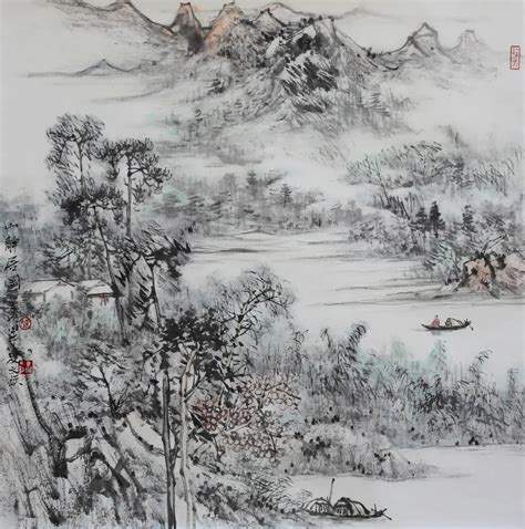 Original Traditional Chinese Painting Asian Chinese Landscape Painting