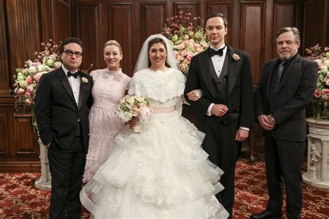 sheldon and amy got married in big bang theory season finale cbs shares wedding album