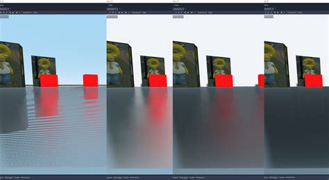 Screen Space Reflection With Roughness Does Not Blur Across Object