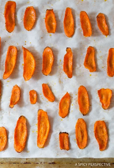 But lemon, radish, and carrot versions are prettier, healthier, and more fun to eat. here, puccio gives a lesson on making six types of chips in just minutes. Healthy Baked Carrot Chips (Video) - A Spicy Perspective