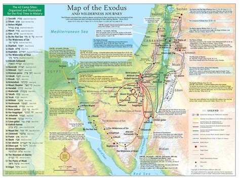 Israel Wandering In The Wilderness Map Pinellas County Elevation Map