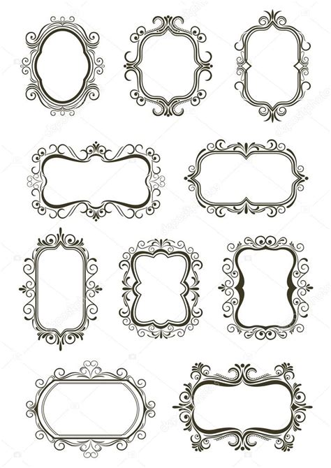 Vintage Borders And Frames Vintage Borders And Frames — Stock Vector