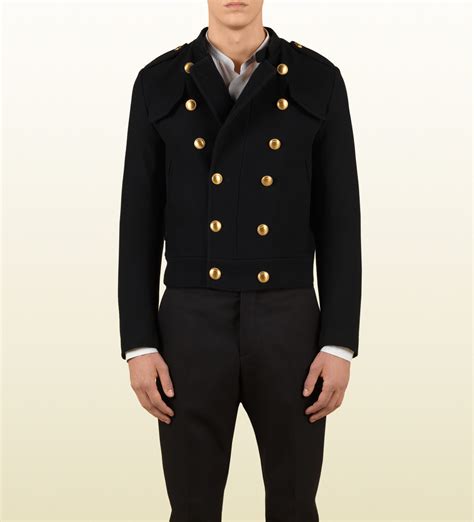 Check out our gold buttons for coats selection for the very best in unique or custom, handmade pieces from our shops. Gucci Cadet Jacket with Gold Metal Buttons in Black for ...