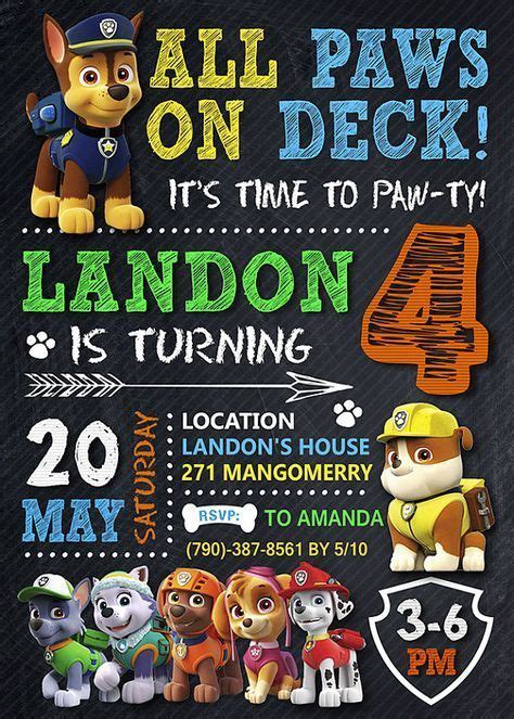 Chase ist ein sportlicher deutscher. Paw Patrol Einladung, Paw Patrol einladen, Paw Patrol ...