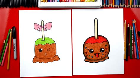 Animation consists of a series of static images presented in rapid sequence to create the illusion of motion. How To Draw A Candy Apple - Art For Kids Hub