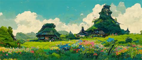 Artstation Ghibli Inspired Landscapes