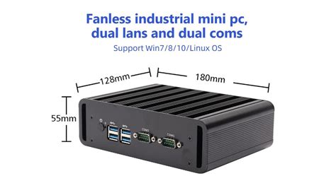 I5 4200u 팬리스 미니 Pc 듀얼 Lan Rj45 2 Com Rs232 Rs485 Wifi 듀얼 Ram 산업용 Pc