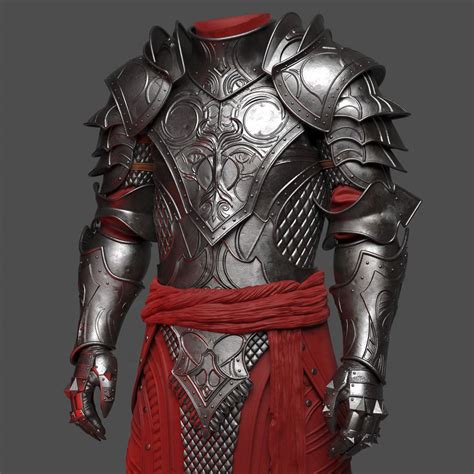 Wip Red Knight Damien Guimoneau Knight Armor Costume Armour