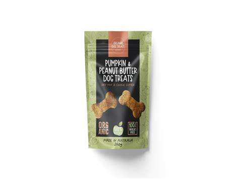 Organic Dog Treats Organic Pumpkin And Peanut Butter Dog Treat Packet M