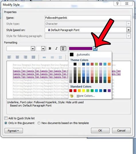 How To Change Hyperlink Color In Word 2010 Solve Your Tech