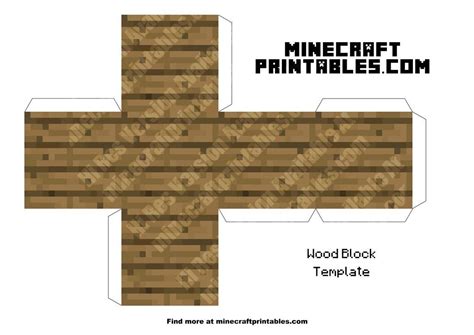 Printable Minecraft Papercraft Blocks Printable World Holiday