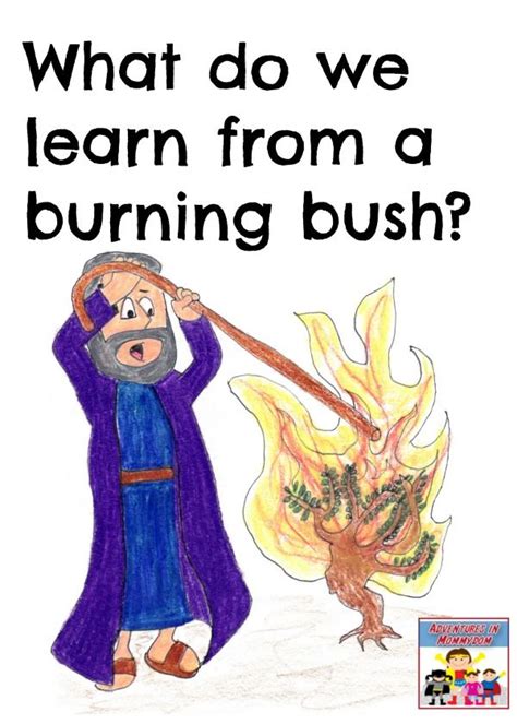 Moses And The Burning Bush Lesson Kids Sunday School Lessons Burning