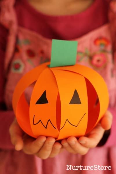 Easy Pumpkin Craft For Scissor Skills Nurturestore