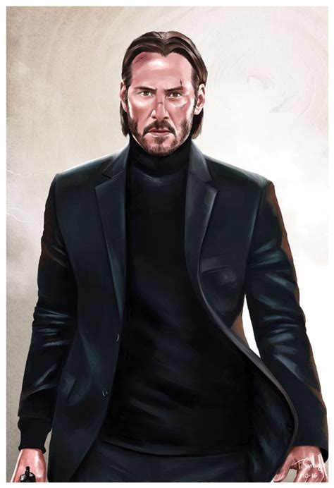 John Wick Keanu Reeves Fan Art Tony Santiago By Tsantiago On Deviantart