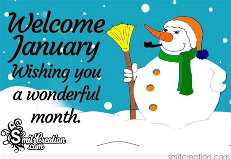 Welcome January Wishing You A Wonderful Month