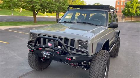 Epic Jeep Cherokee Xj Build In Audi Quantum Gray Youtube