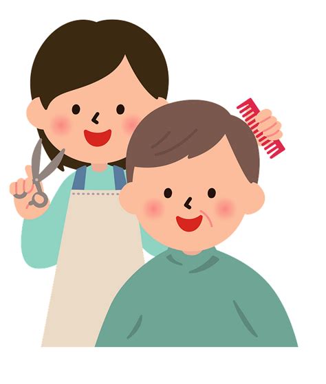 Barber Is Giving A Haircut Clipart Free Download Transparent Png
