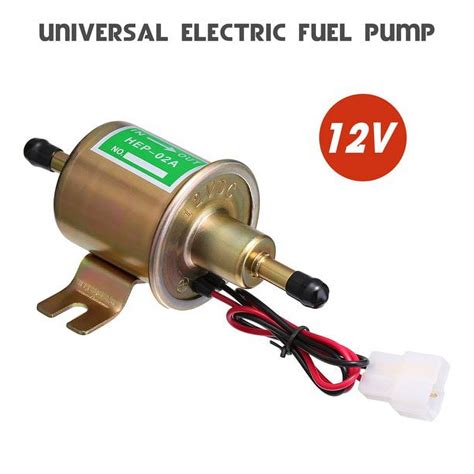 Universal 12v Electric 4 7 Psi Gas Diesel Inline Fuel Pump Hep 02a