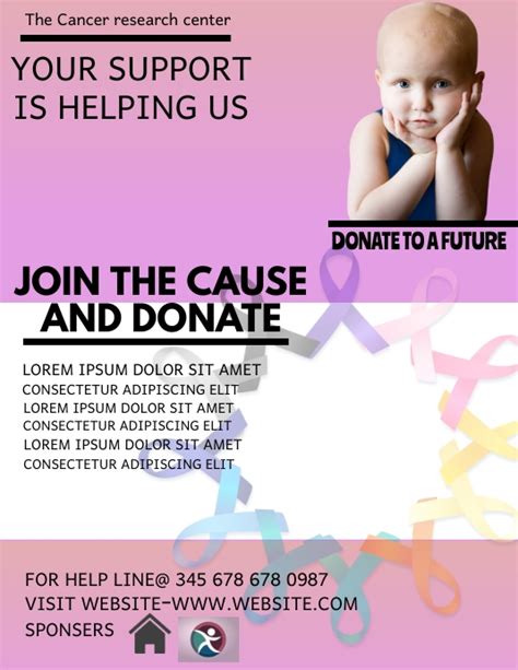Cancer Research Center Donation Template Postermywall