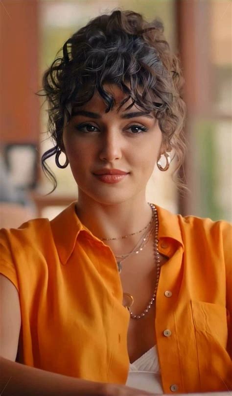 Hande Erçel Curly Hair Styles Curly Bangs Wavy Hair New Hair Face