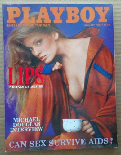 Playboy Magazine F Cherie Witter Interview Michael Douglas John