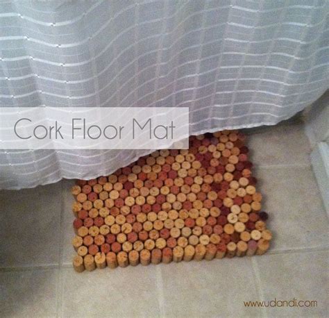 Upcycle Wine Corks Into A Floor Mat For The Bathroom Cork Flooring