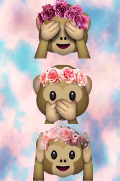 Free Download Cute Monkeys Emoji Wallpaper Emojis Wallpaper Emoji