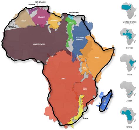 Mapped Visualizing The True Size Of Africa Mining