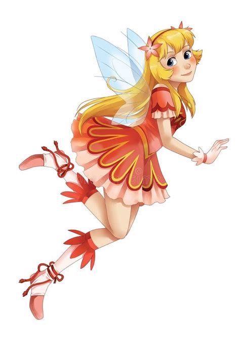 Cartoon Fairy Princess Isolated Stock Illustration Illustration Of
