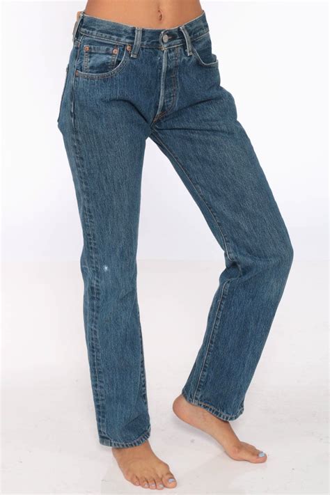 levis 501 jeans 27 mom jeans denim jeans 90s denim jeans levi strauss dark blue button fly