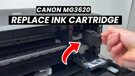 Canon Pixma Mg3620 Printer Installing Ink Cartridges Youtube