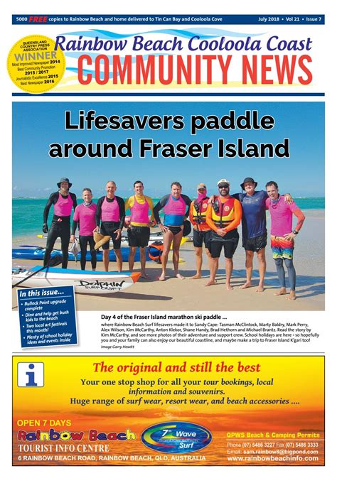 Rainbow Beach Community News July 2018 By Rainbow Beach Community News