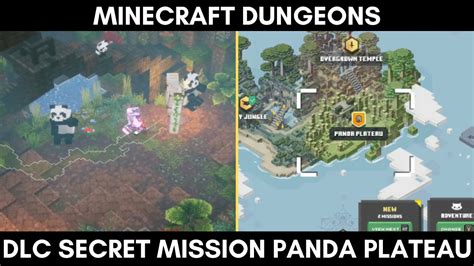 Minecraft Dungeons Jungle Awakens Dlc Secret Mission Panda Plateau
