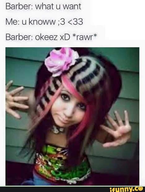 Emo Barber Rawr Xd Know Your Meme