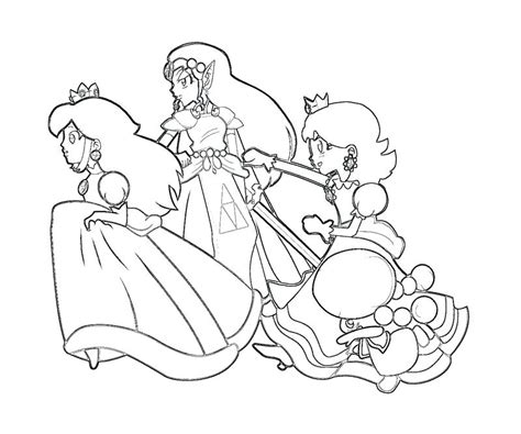 Baby peach by knattoh on deviantart. Rosalina Mario Coloring Pages at GetColorings.com | Free printable colorings pages to print and ...